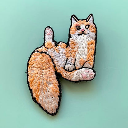 ★Kitty by maltamarie 刺繍ブローチ【全10種】
