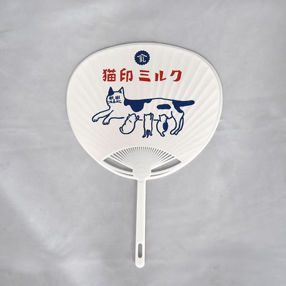 猫印ミルク ミニうちわ
