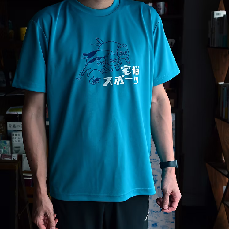 宅猫スポーツドライTシャツ【M・Lサイズのみ】