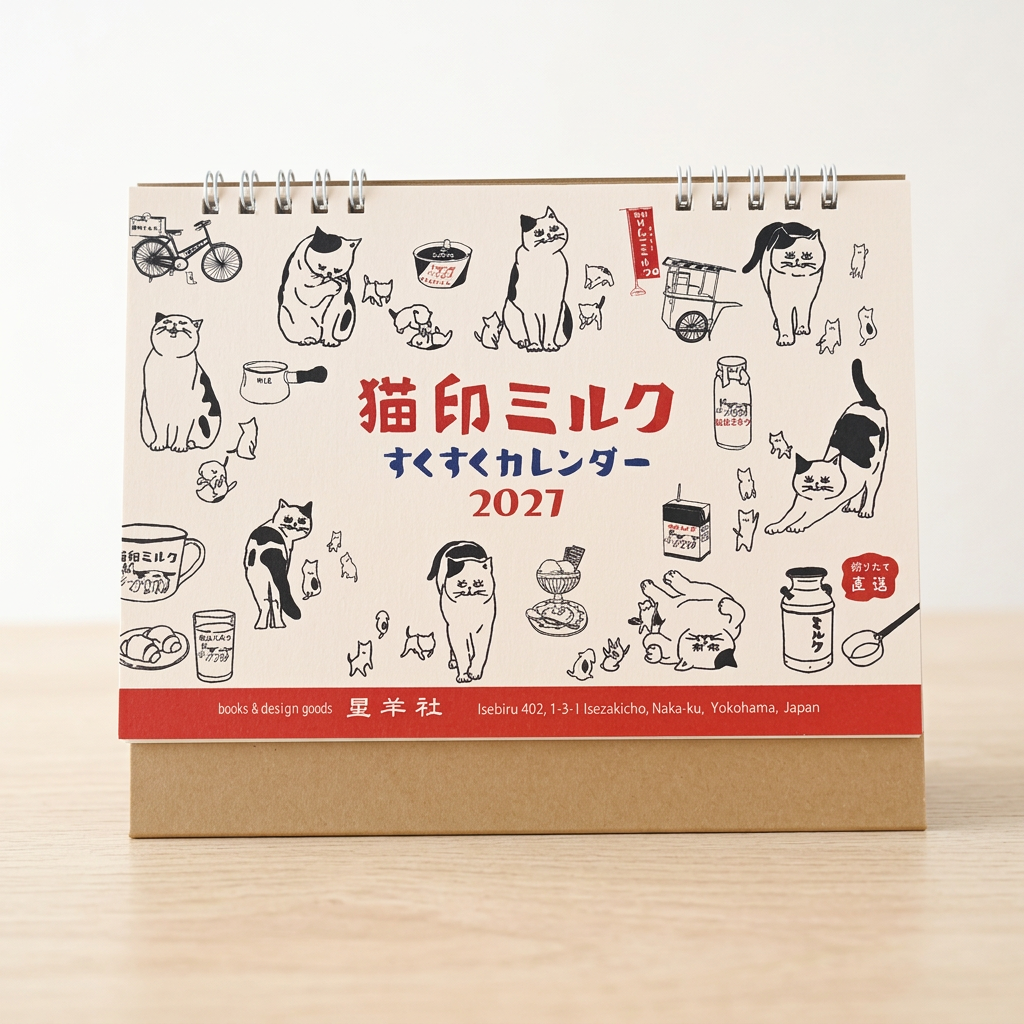 猫印ミルクすくすくカレンダー2027