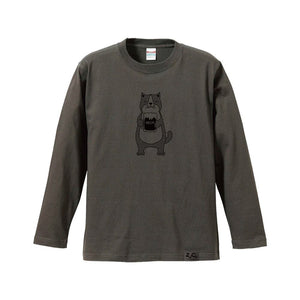 ZUCO ASOBI ネコおっさんのロングTシャツ【全3柄・2サイズ】