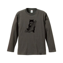 画像をギャラリービューアに読み込む, ZUCO ASOBI ネコおっさんのロングTシャツ【全3柄・2サイズ】
