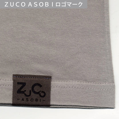 【 ご予約商品 】 鎌倉ねこサロン×ZUCO ASOBI  大仏ネコおっさんのTシャツ（ライトグレー）